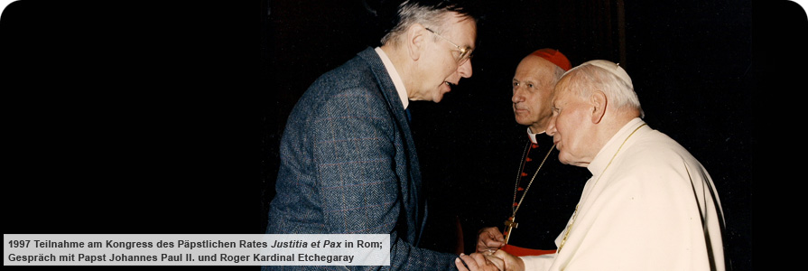 Heinrich Pompey und Papst Johannes Paul II, Rom